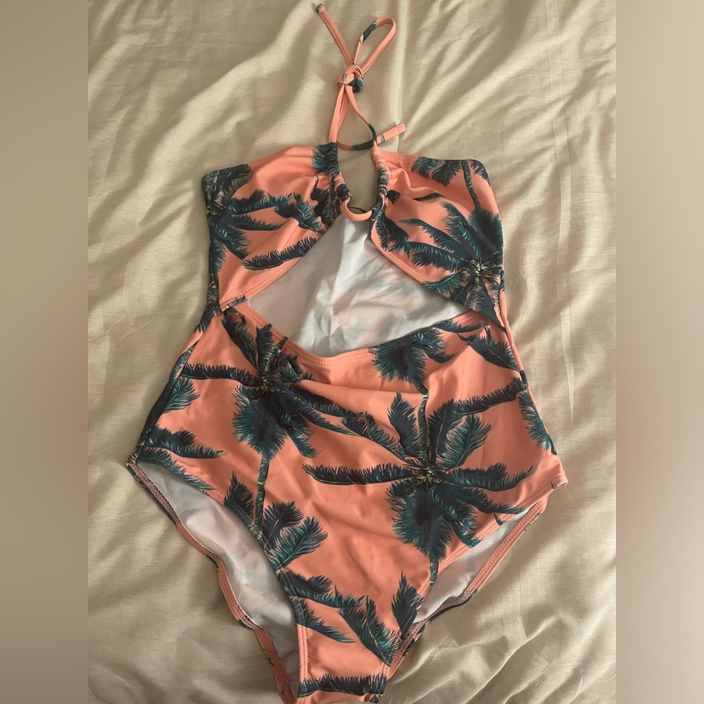 Medium SHEIN halter one piece bathing suit.